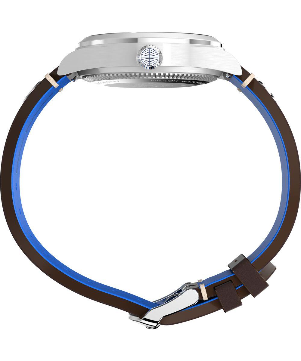 Timex Analogique Montre Marron/Bleu TW2W97300 2/6