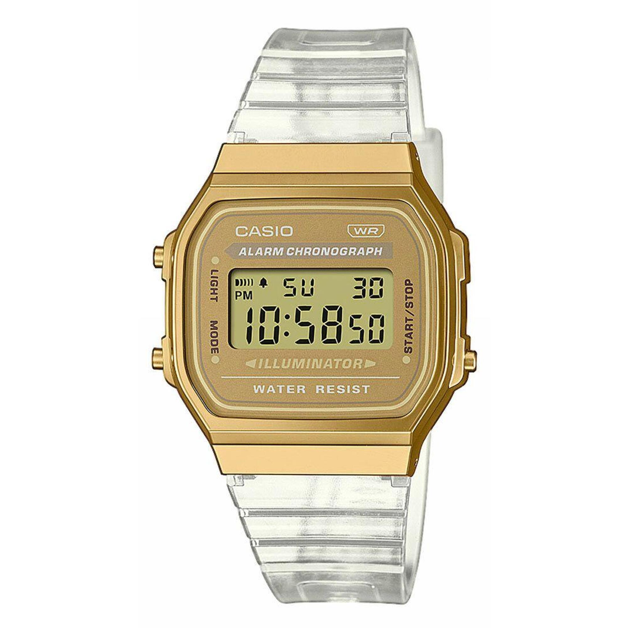 Casio - Montre Femme Casio A168xesg-9aef, Quartz, 36mm, 3atm - Montre - Jaune - Taille Unique - Decathlon