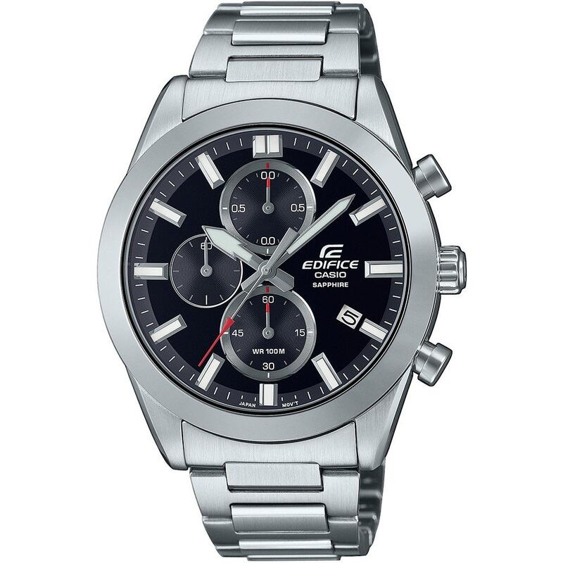 Casio Chronograaf  Horloge Zilverkleurig/Zwart EFB-710D-1AVUEF