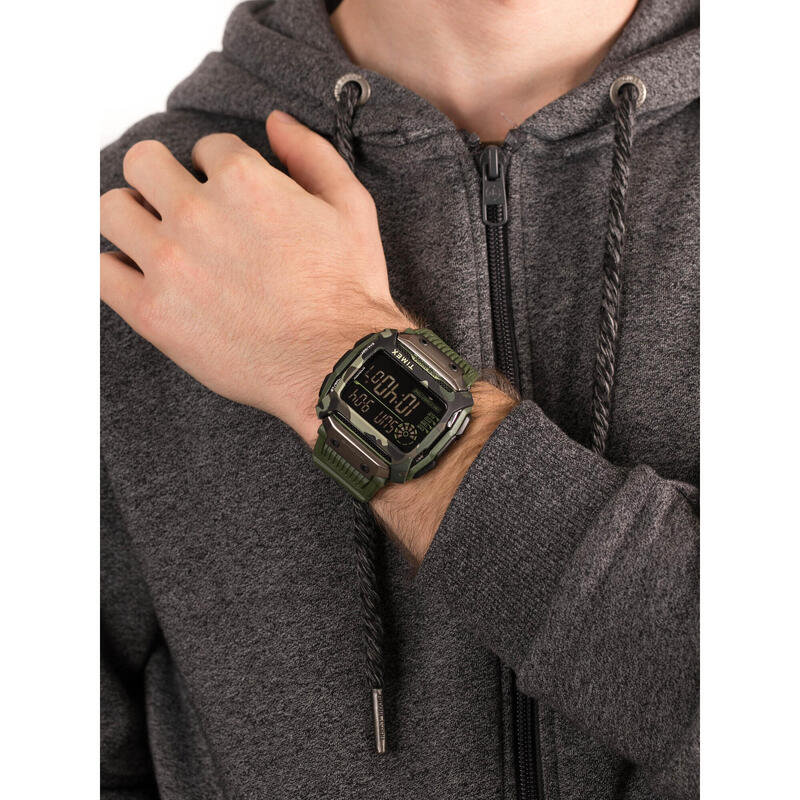 Timex Digital Hommes Noir / Vert TW5M20400