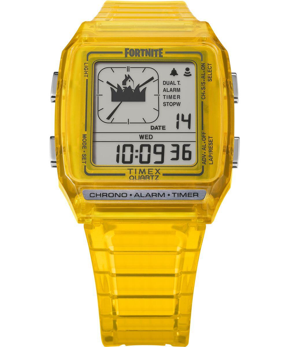 Timex Digital Montre Jaune/LCD TW2W96600 5/6
