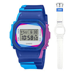 Casio Digitaal  Horloge Blauw/Blauw DWE-5600PR-2ER