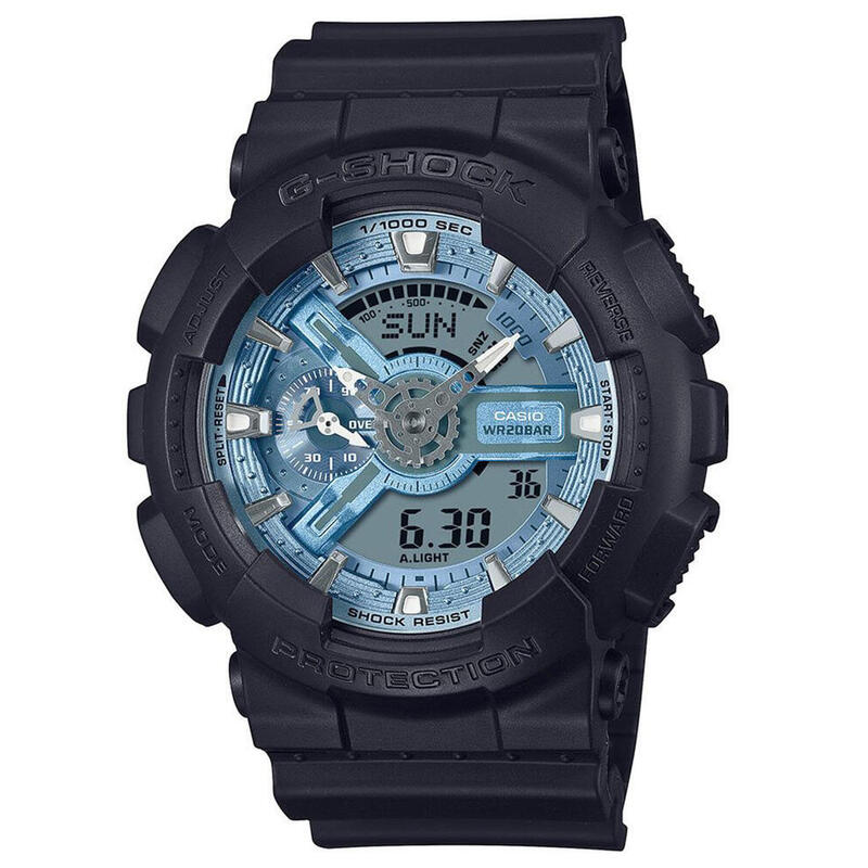 Casio Analogique - Digital Hommes Bleu / Noir GA-110CD-1A2ER