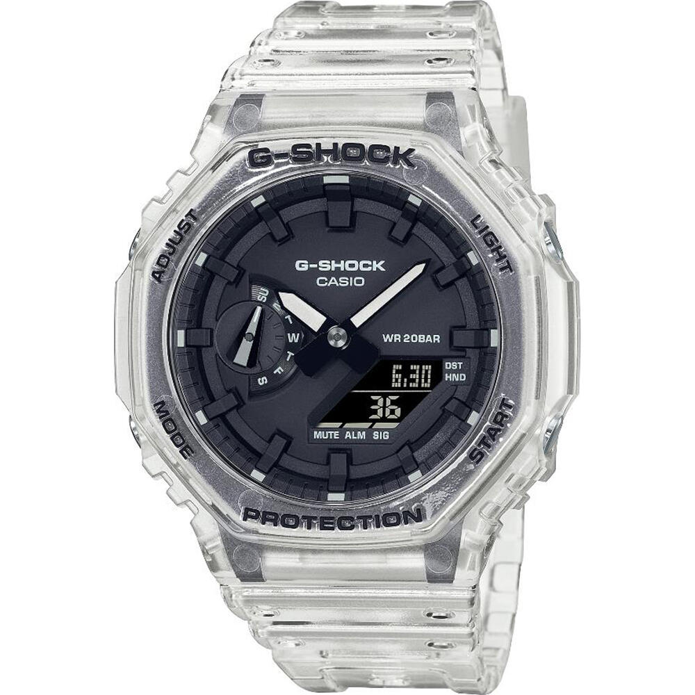 Mens Watch Casio GA-2100SKE-7AER, Quartz, 45mm, 20ATM