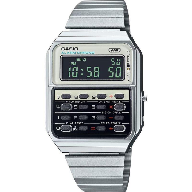 Casio Digitaal  Horloge Zilverkleurig/Multi CA-500WE-7BEF