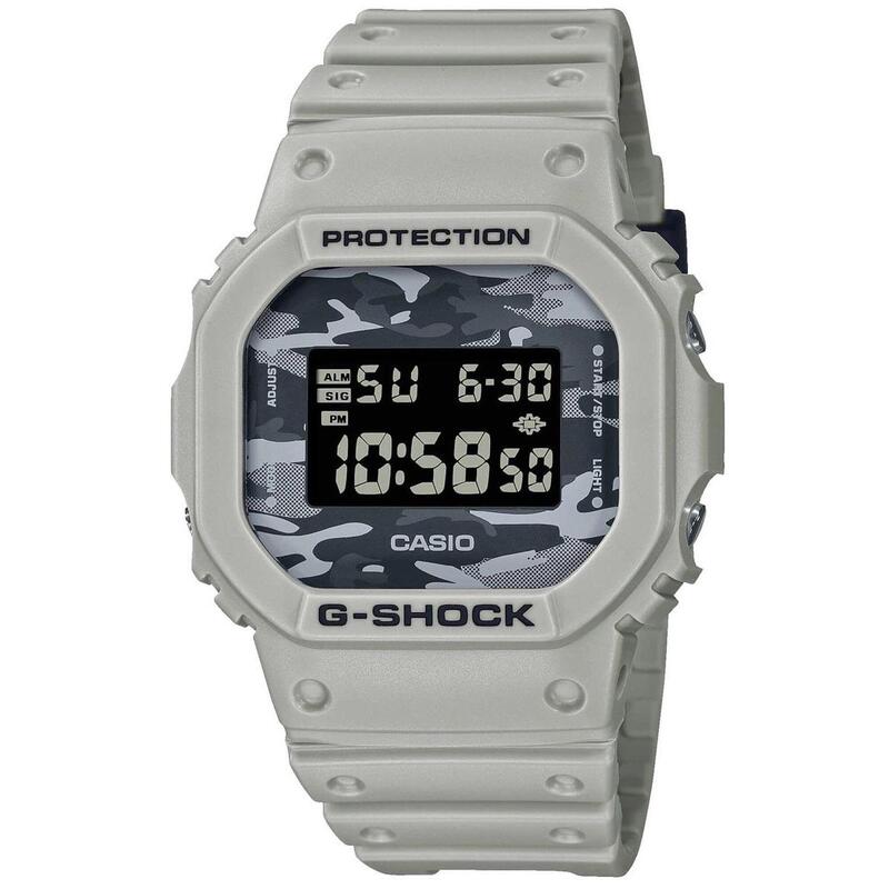 Casio Digitaal  Horloge Grijs/Zwart DW-5600CA-8ER