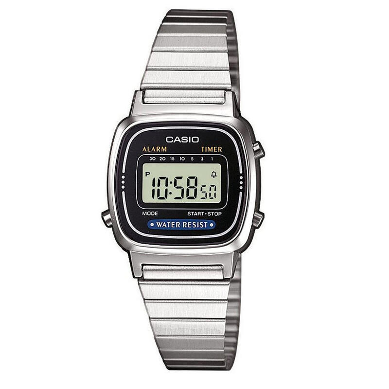 Casio Digitaal  Horloge Zilverkleurig/LCD LA670WEA-1EF