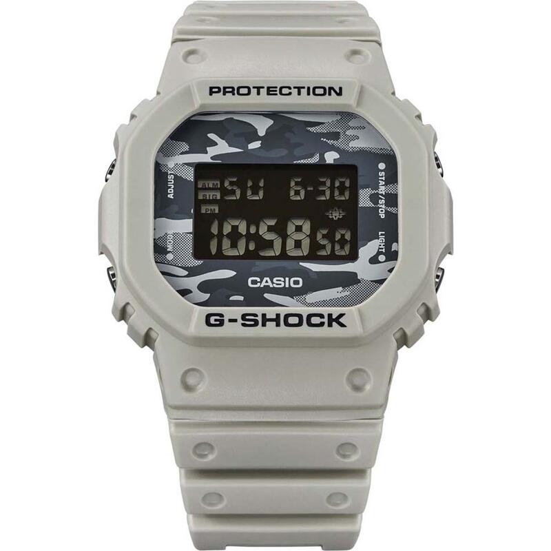 Casio Digitaal  Horloge Grijs/Zwart DW-5600CA-8ER