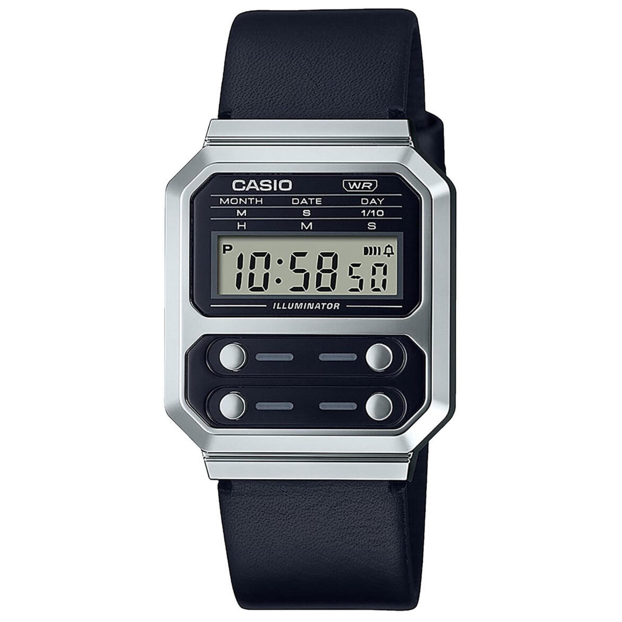 Casio Digitaal  Horloge Zwart/Zwart A100WEL-1AEF