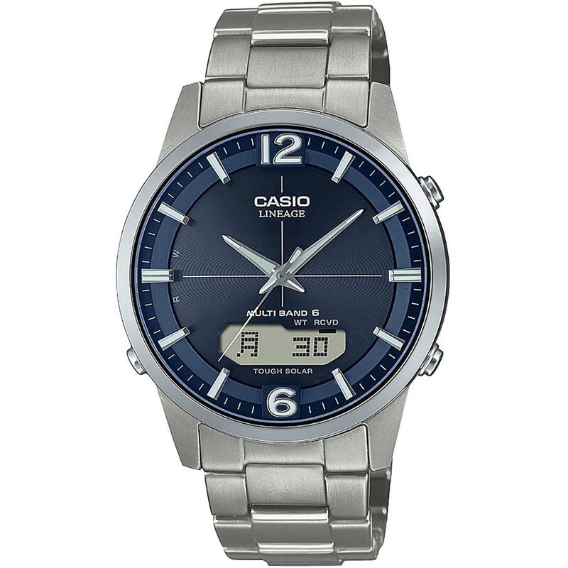 Casio Analoog en digitaal  Horloge Grijs/Blauw LCW-M170TD-2AER