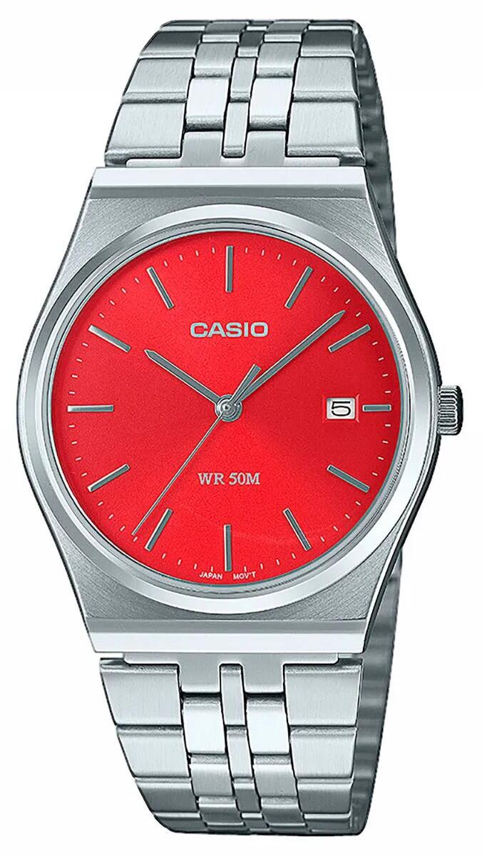 Casio Relógio Feminino Mtp-B145d-4A2vef Cinzento Vermelho da Decathlon