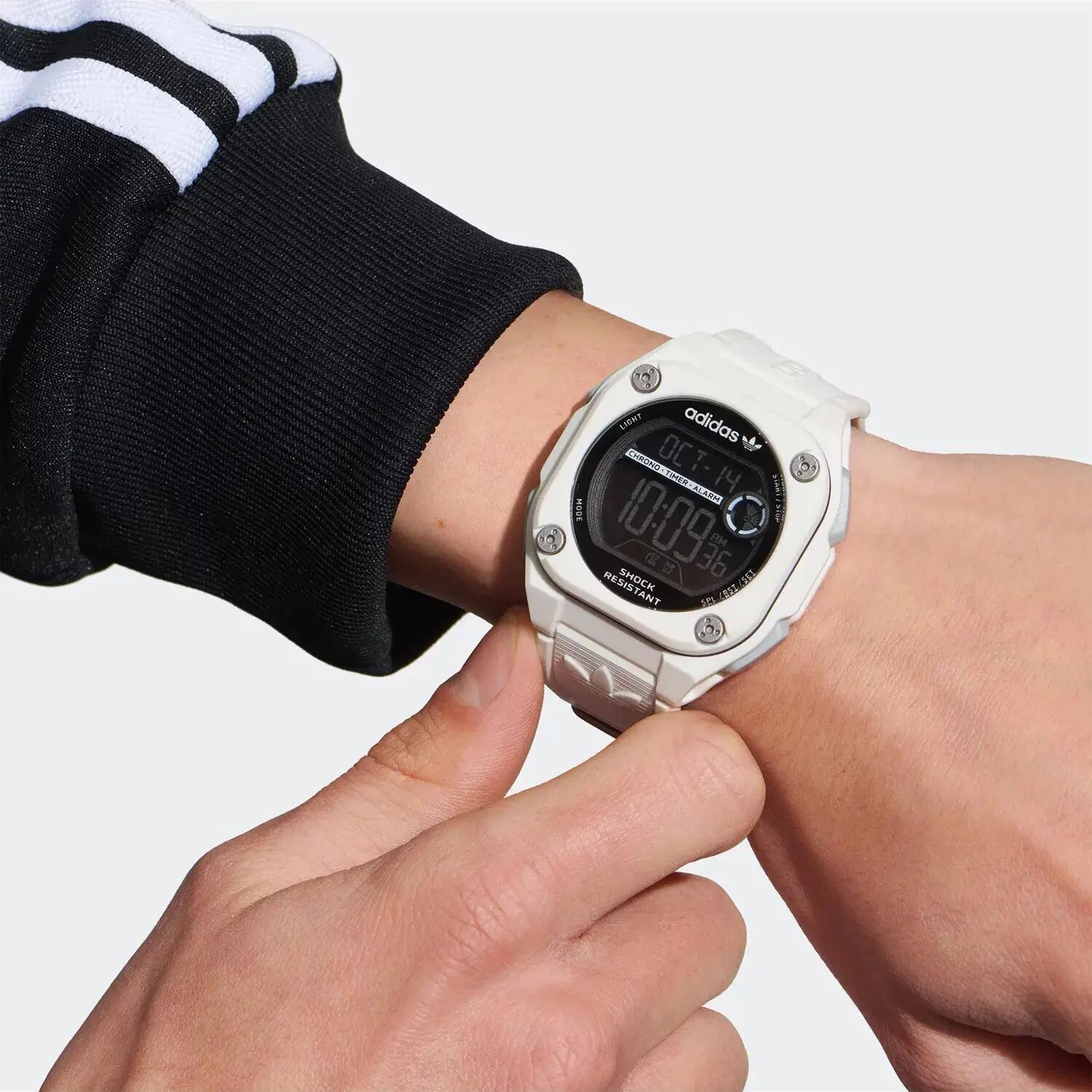 Adidas Originals Digitaal  Horloge Wit/Zwart AOST23062 5/6