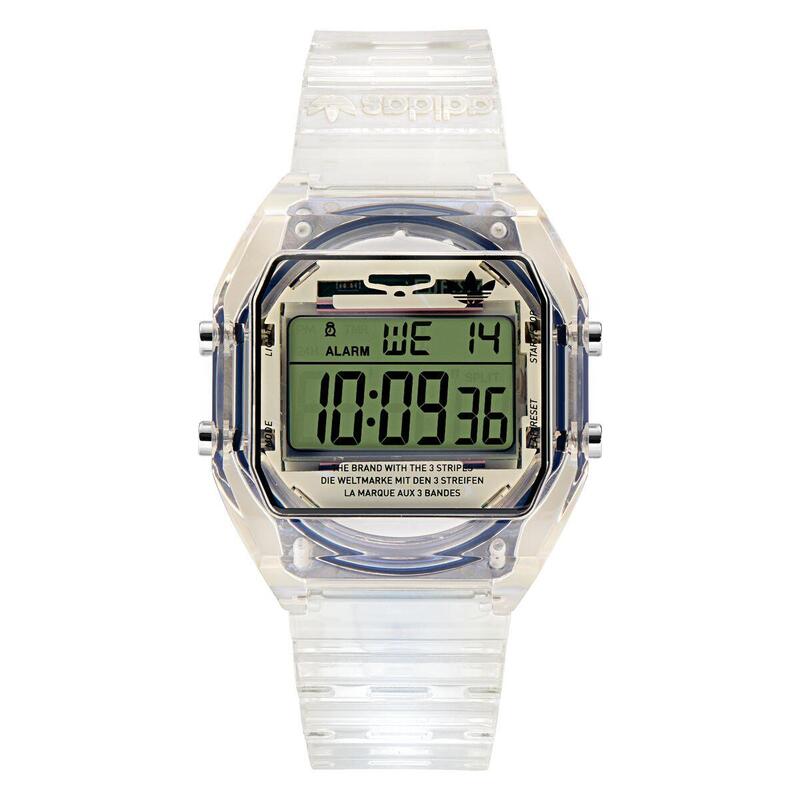 Adidas Originals Digitaal  Horloge Transparant/LCD AOST24061