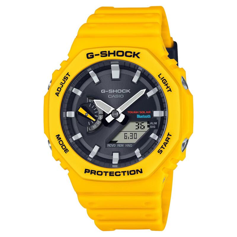 Casio Analogique - Digital Hommes Noir / Jaune GA-B2100C-9AER