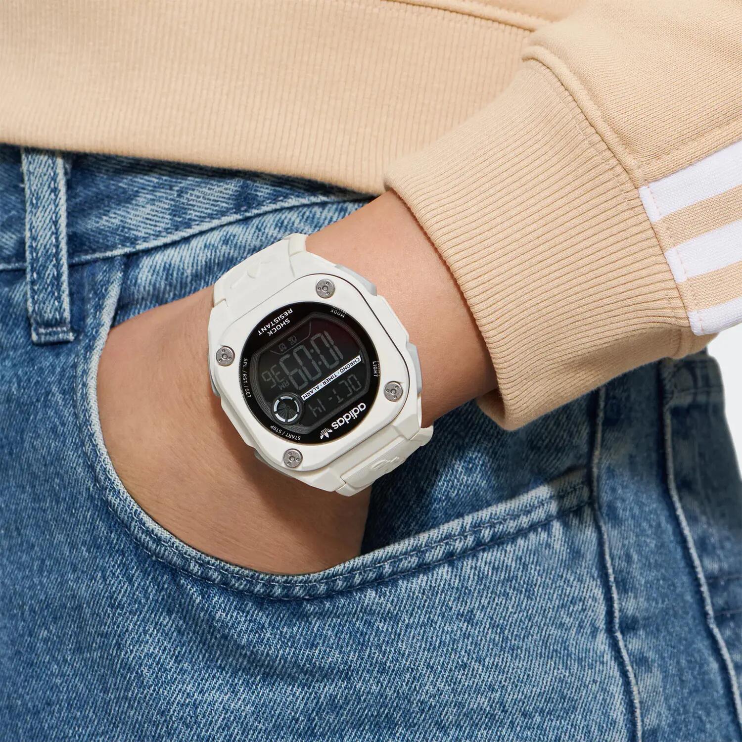 Adidas Originals Digitaal  Horloge Wit/Zwart AOST23062 4/6