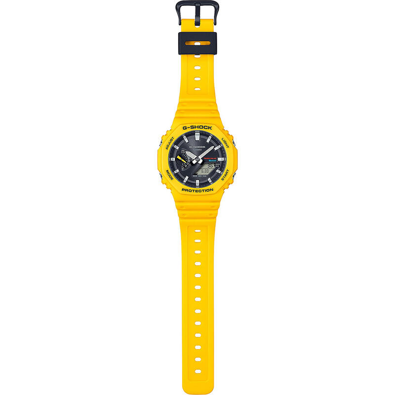 Casio Analogique - Digital Hommes Noir / Jaune GA-B2100C-9AER