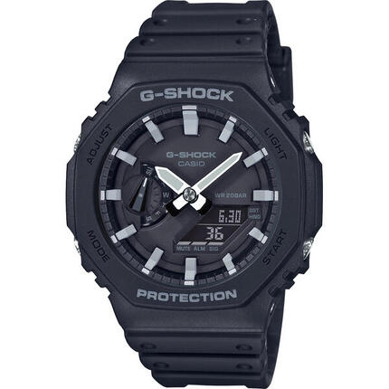 Casio Analoog En Digitaal Horloge Zwart/Zwart GA-2100-1AER