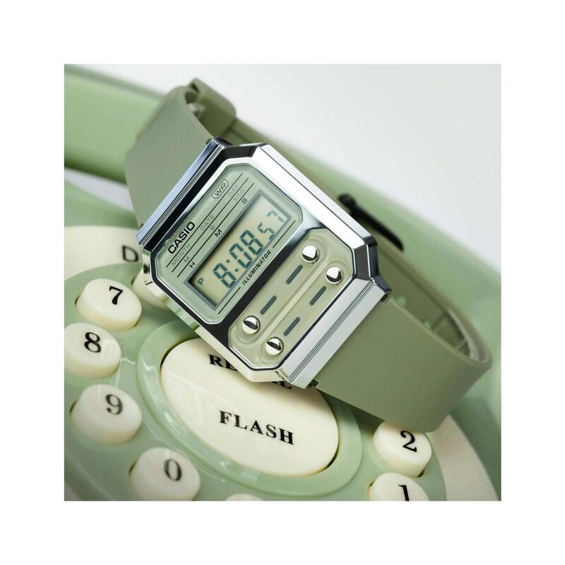 Casio Digitaal  Horloge Groen/Groen A100WEF-3AEF