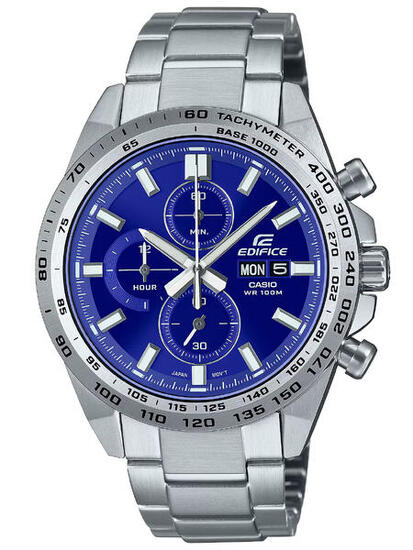Casio Chronographe Montre Argent/Bleu EFR-574D-2AVUEF