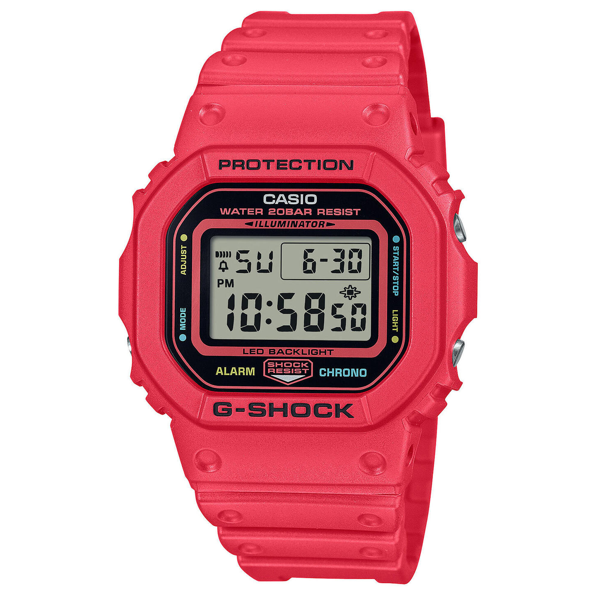 Casio - Montre Homme Casio G-shock Dw-5600ep-4er - Montre - Noir|rouge - Taille Unique - Decathlon