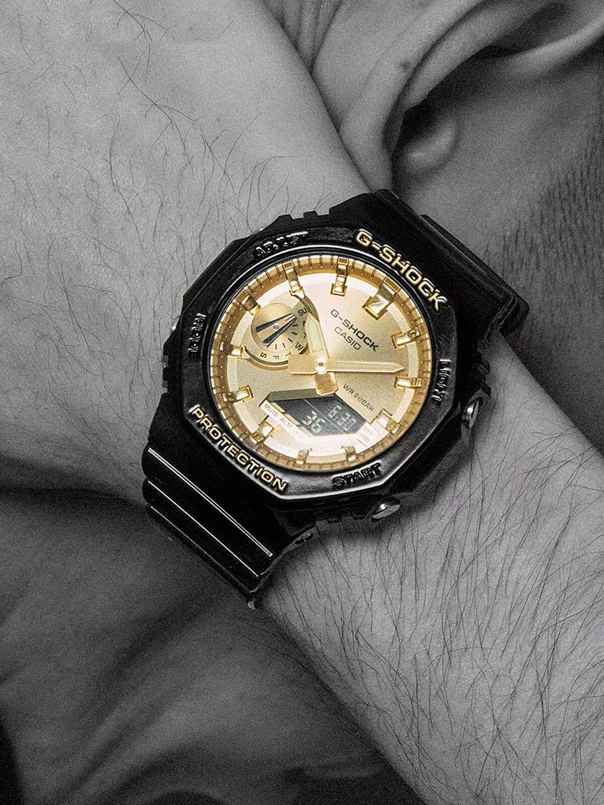 Casio Analogique - Digital Montre Noir/Doré GA-2100GB-1AER 6/6