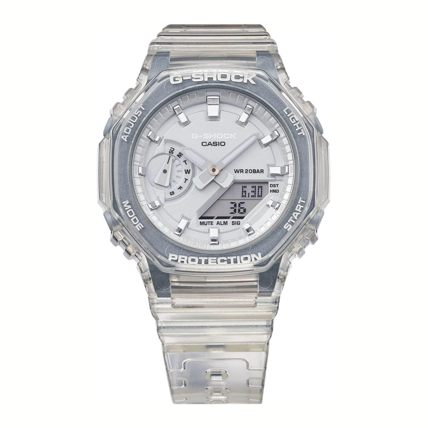 Casio Analog Digital Uhr Transparent/Silber GMA-S2100SK-7AER 3/6