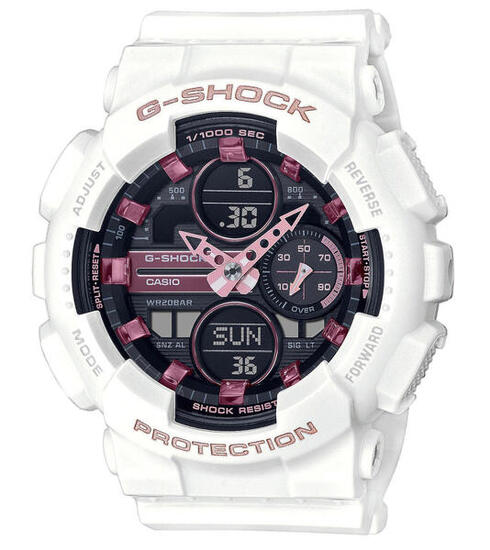 Casio Analogique - Digital Montre Blanc/Noir GMA-S140M-7AER