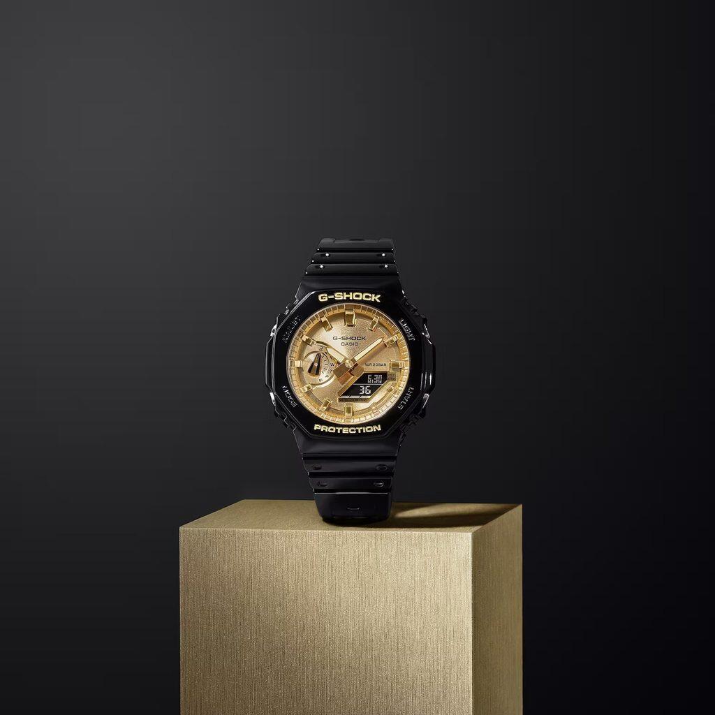 Casio Analogique - Digital Montre Noir/Doré GA-2100GB-1AER 5/6