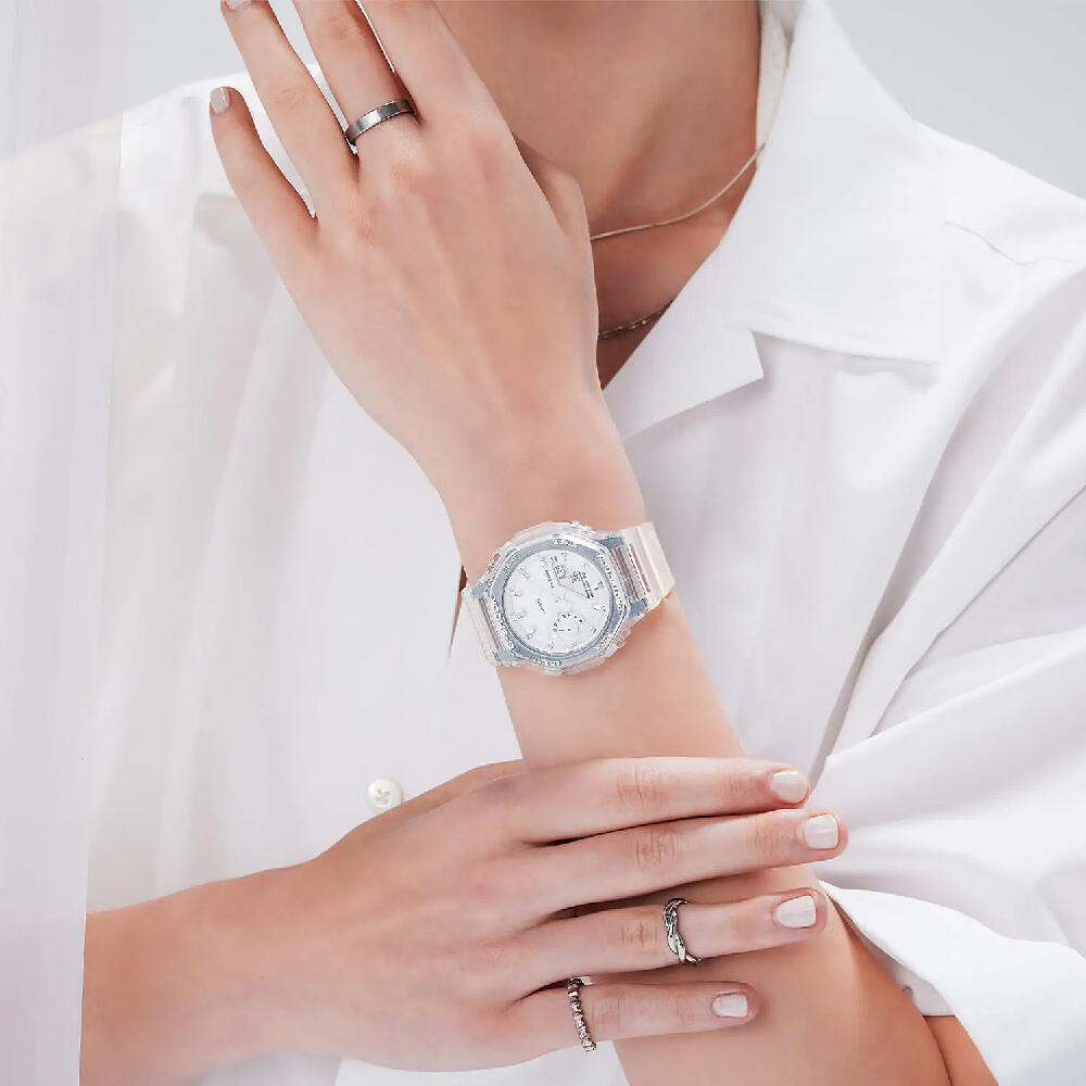Casio Analog Digital Uhr Transparent/Silber GMA-S2100SK-7AER 5/6