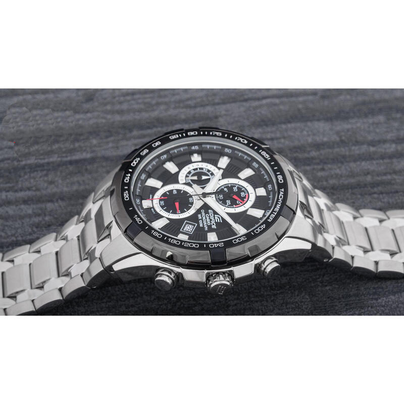 Casio Chronographe Hommes Noir / Argent EF-539D-1AVEF