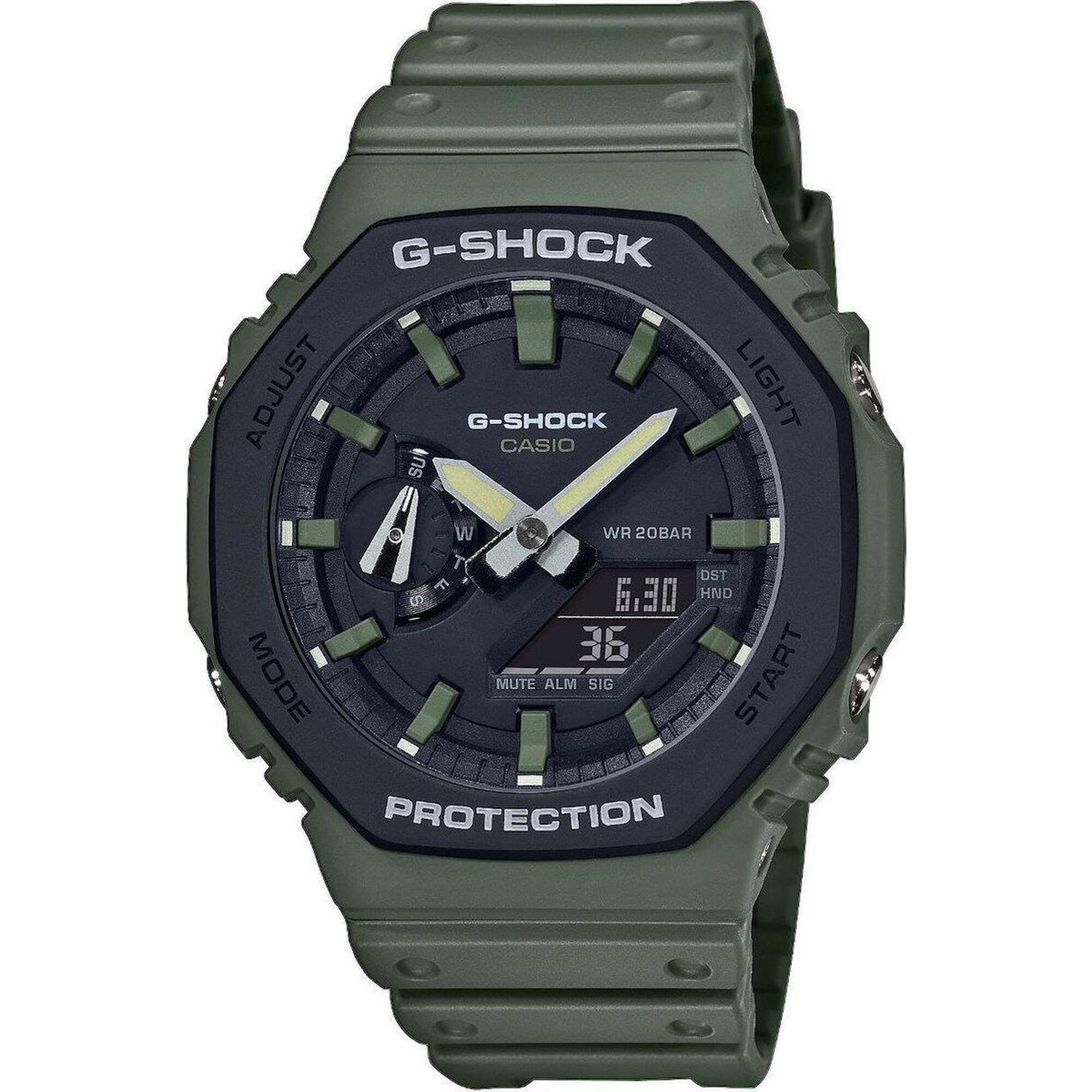 Casio Analogique - Digital Hommes Noir / Vert GA-2110SU-3AER