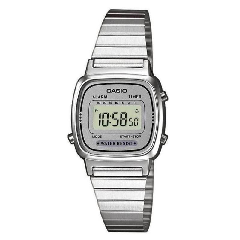 Casio Digitaal  Horloge Zilverkleurig/Grijs LA670WEA-7EF