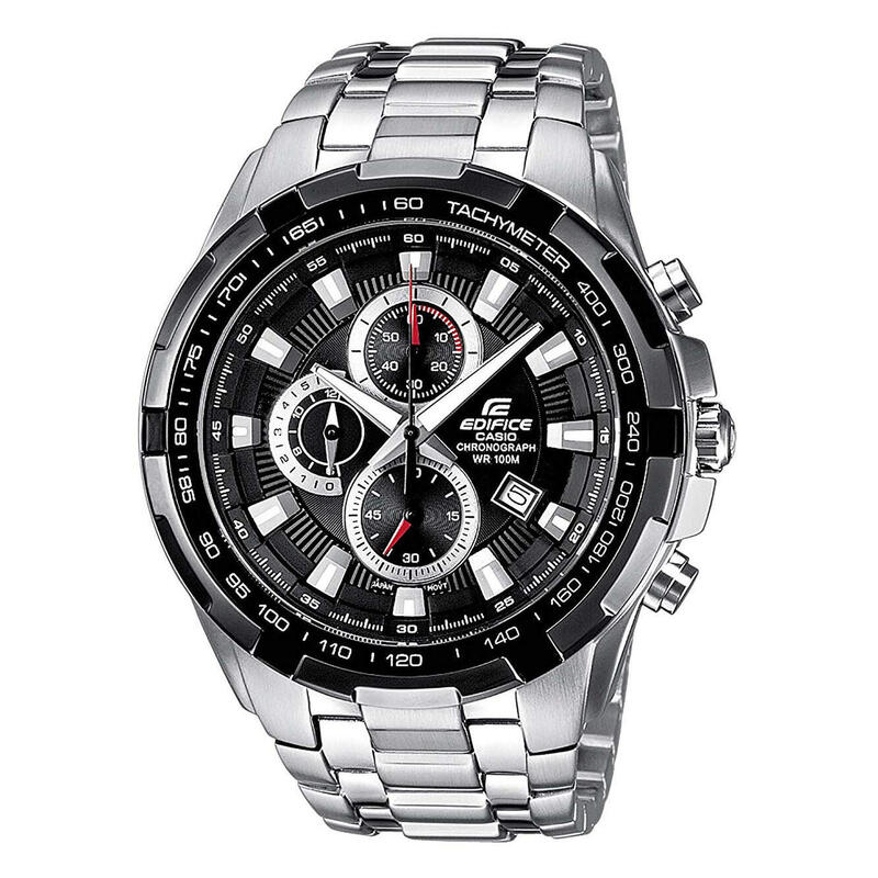 Casio Chronographe Hommes Noir / Argent EF-539D-1AVEF