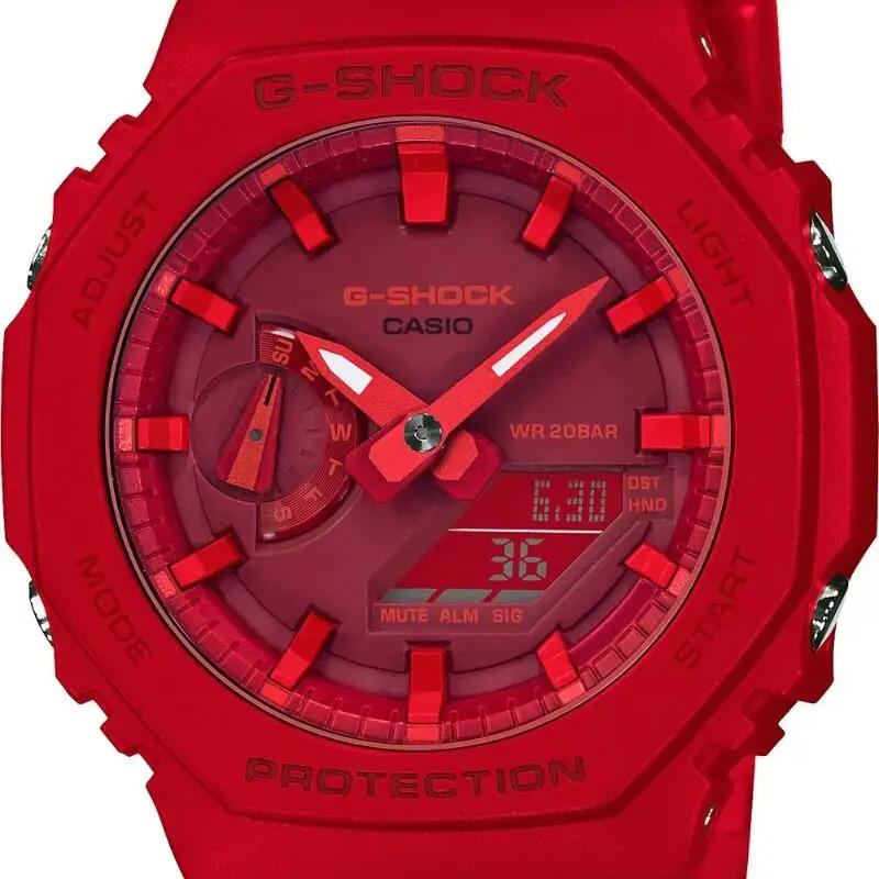 Mens Watch Casio GA-2100-4AER, Quartz, 45mm, 20ATM