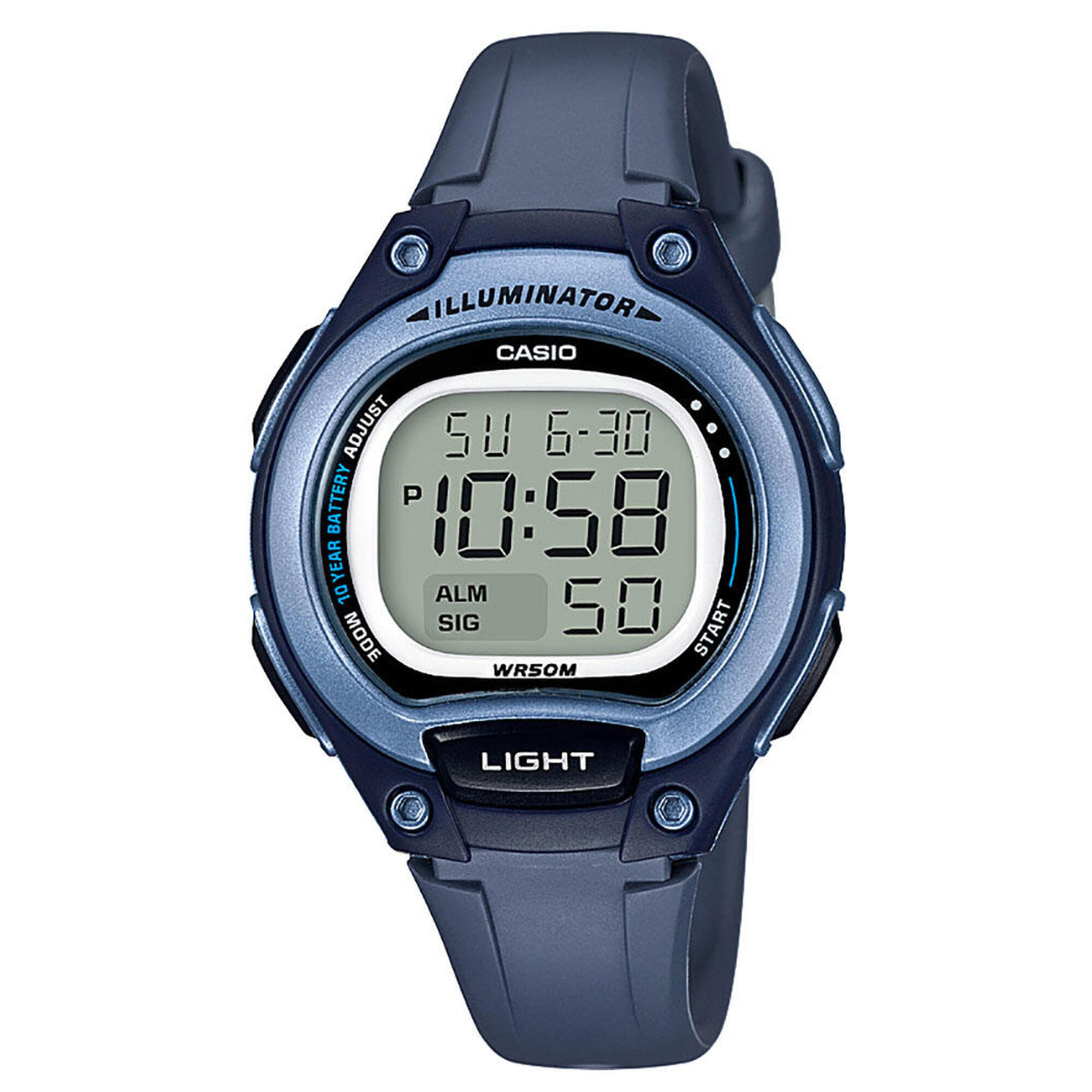Casio - Montre Femme Casio Lw-203-2avef - Montre - Bleu|multicolore - Taille Unique - Decathlon