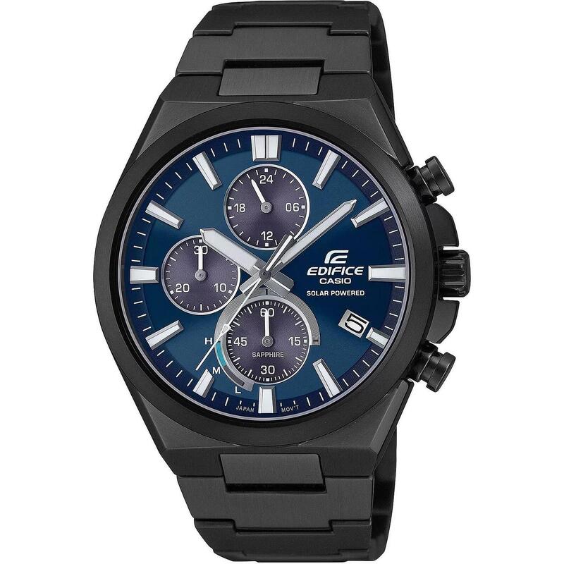 Casio Chronograaf  Horloge Zwart/Blauw EFS-S630DC-2AVUEF