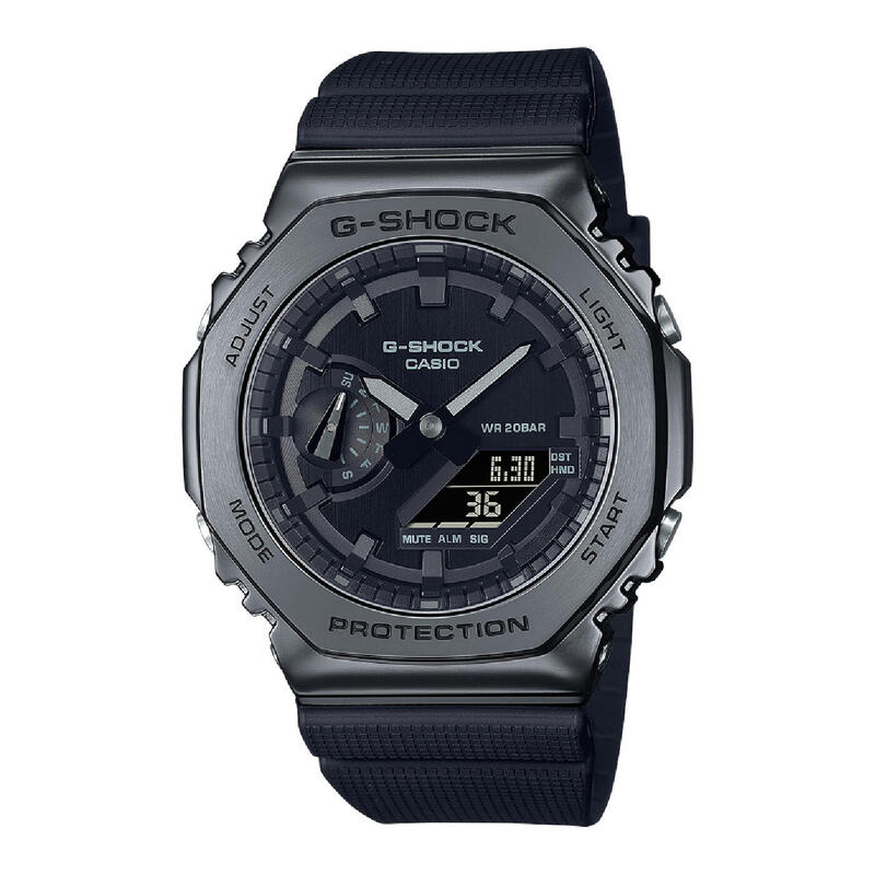 Casio Analoog en digitaal  Horloge Zwart/Zwart GM-2100BB-1AER