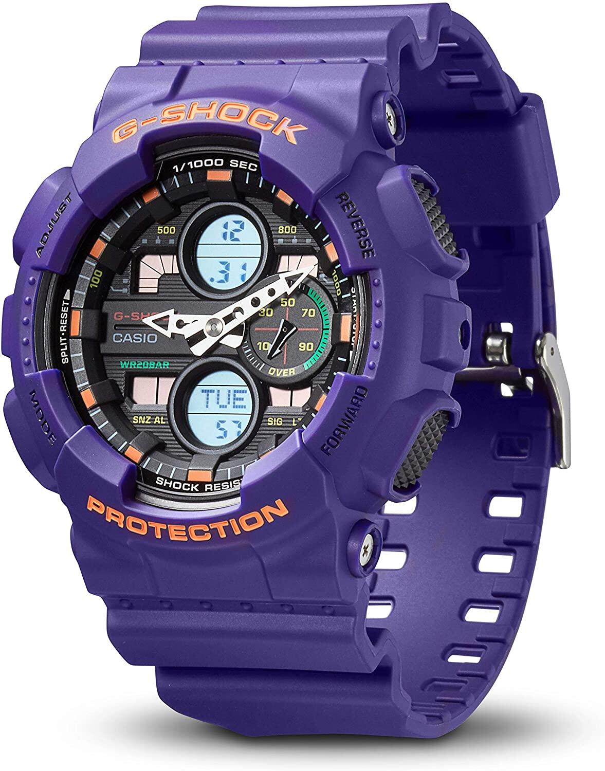 Casio Analog Digital Uhr Violett/Schwarz GA-140-6AER 3/6