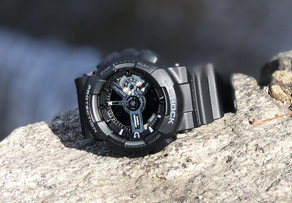 Casio Analog Digital Uhr Schwarz/Schwarz GA-110-1BER 3/7