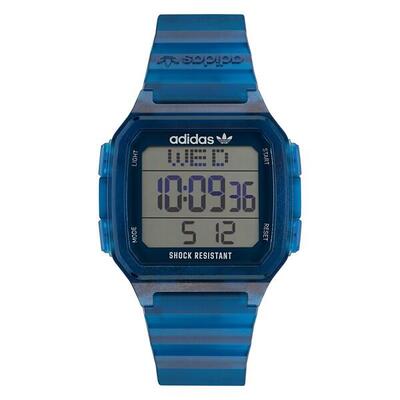 Adidas originals digitaal horloge blauw/lcd aost22552
