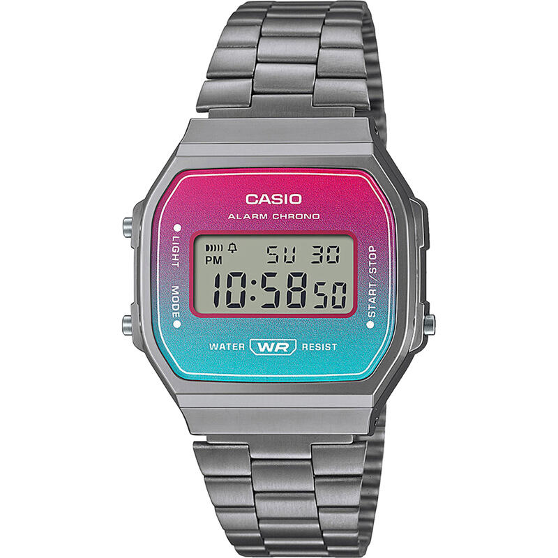 Casio Digital Unisexe Multicolore / Gris A168WERB-2AEF