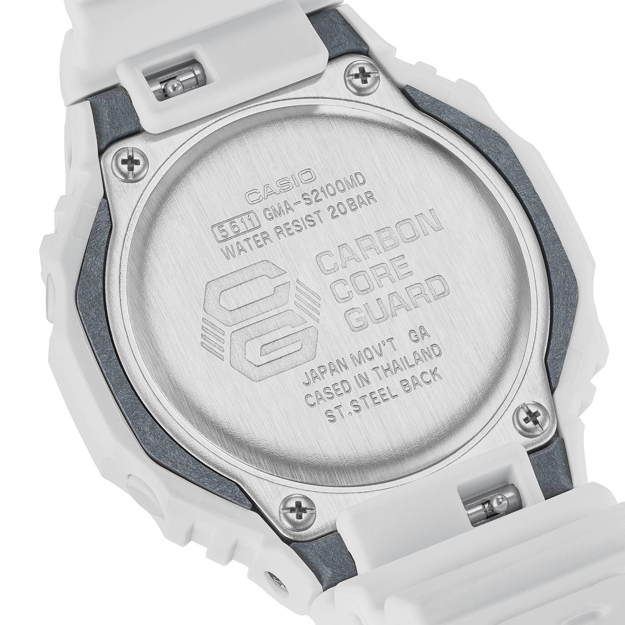 Casio Analogique - Digital Montre Blanc/Ip-rosé GMA-S2100MD-7AER 3/6
