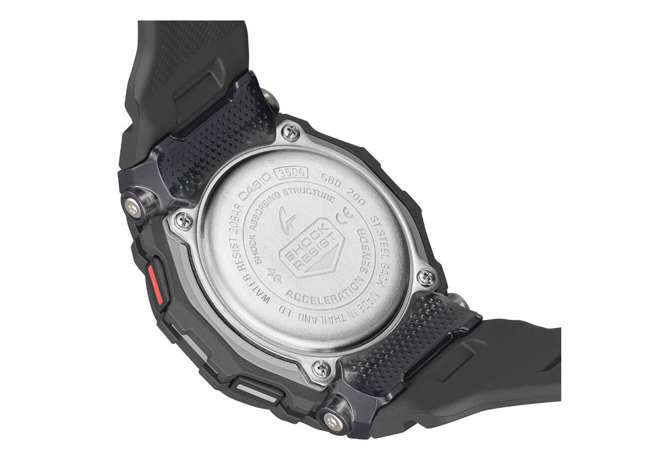 Mens Watch Casio GBD-200-1ER, Quartz, 44mm, 20ATM 3/6