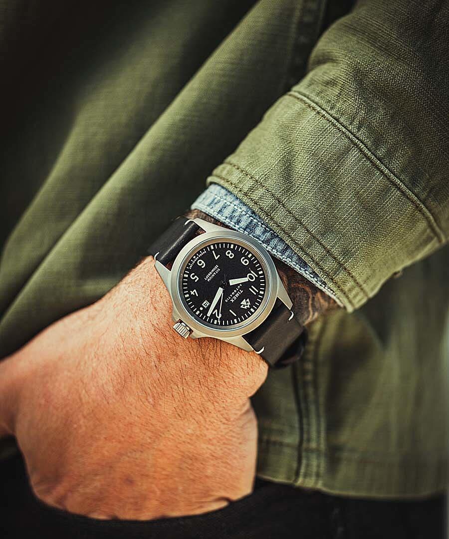 Timex Analogique Montre Noir/Noir TW2V54000 5/6