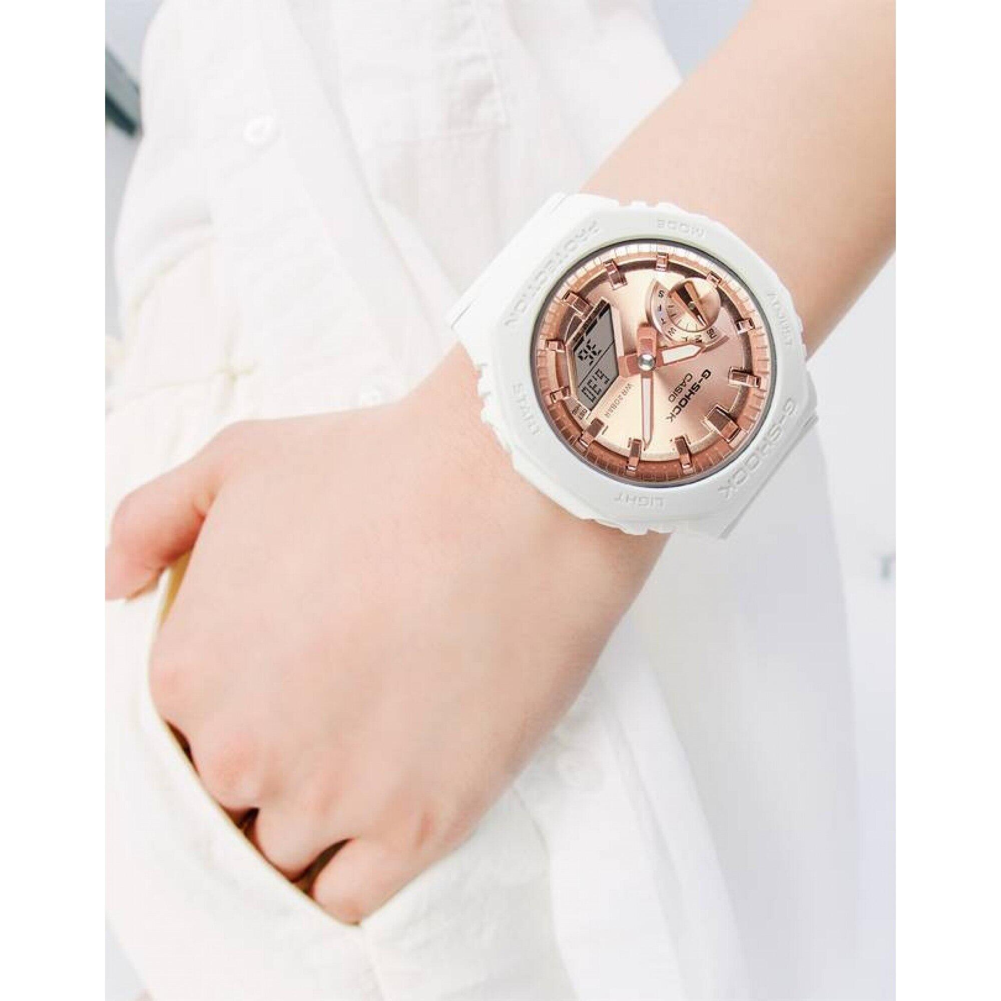 Casio Analogique - Digital Montre Blanc/Ip-rosé GMA-S2100MD-7AER 6/6