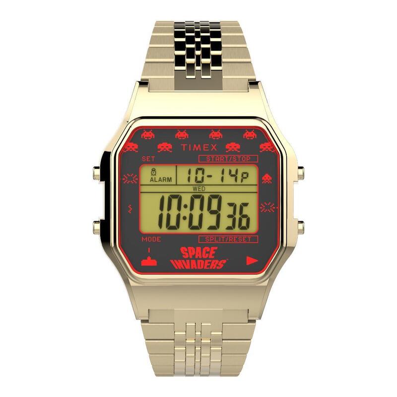 Timex Digital Unisexe Noir / Doré TW2V30100