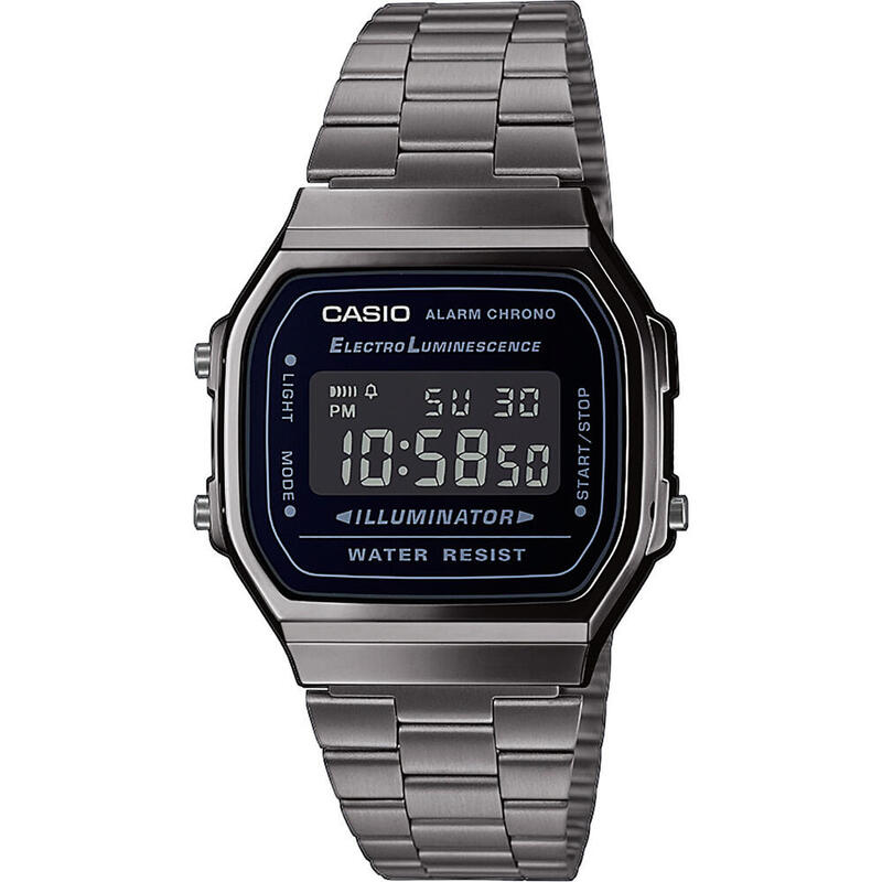 Casio Digitaal  Horloge Grijs/Zwart A168WEHB-1AEF