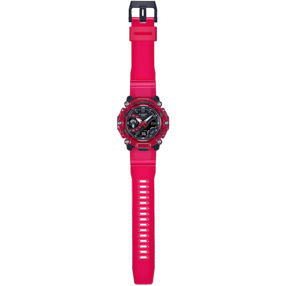 Casio Analog Digital Uhr Rot/Schwarz GA-2200SKL-4AER 5/6