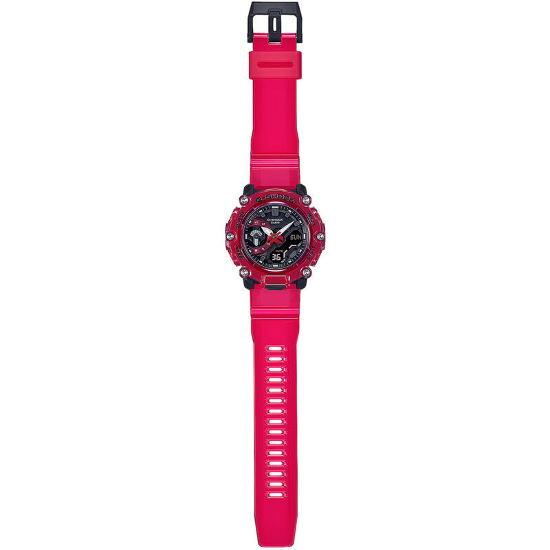 Casio Analoog en digitaal  Horloge Rood/Zwart GA-2200SKL-4AER