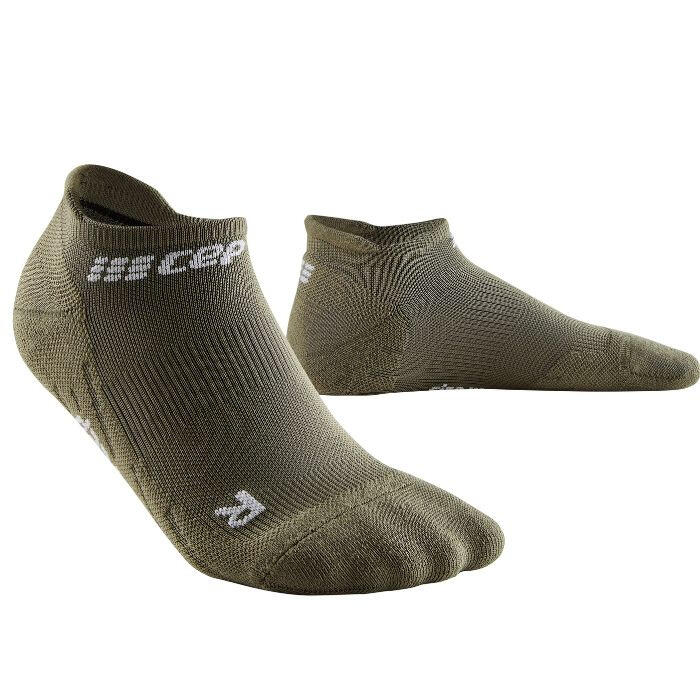 Sosete compresie sub glezna - the run socks no show v4 - olive